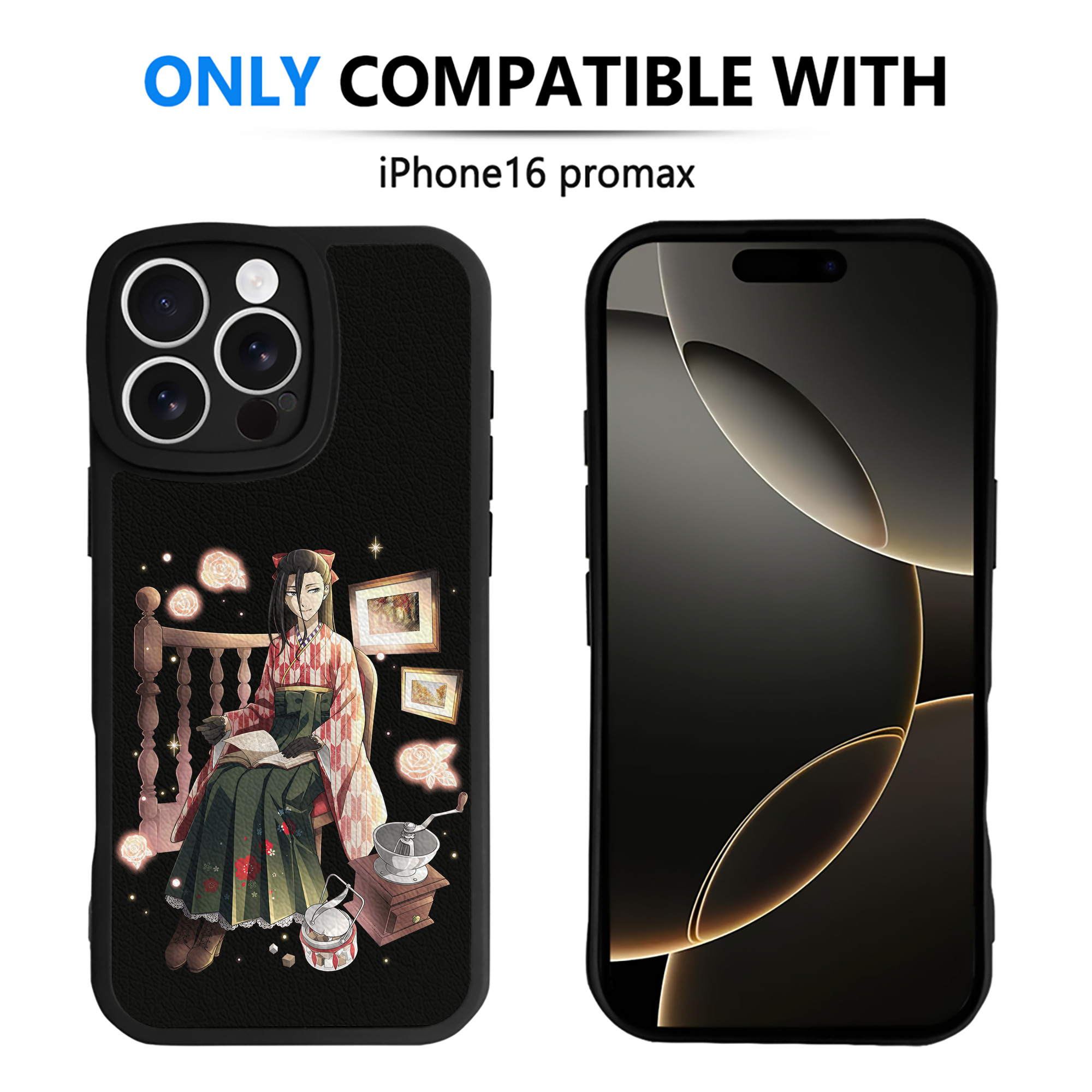 （画像用） 文豪ストレイドッグス Bungo Stray Dogs 【iPhone 16シリーズ対応】シリコンスマホケース（レザー調） 材質：シリコン